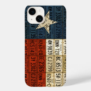 Flag of Texas Lone Star State License Plate Art Case-Mate iPhone 14 Case