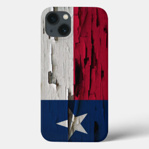 Flag of Texas Paint Peel Look iPhone 13 Case