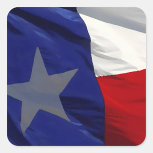 Flag of Texas Pop Art Square Sticker