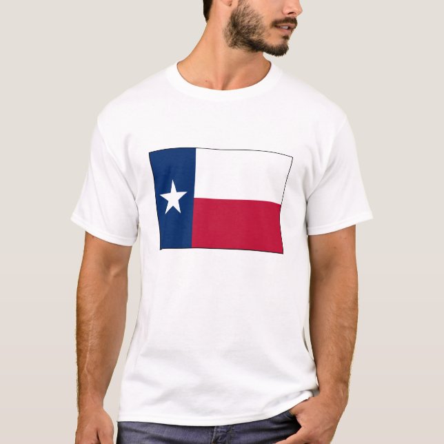 Flag of Texas T Shirt (Front)