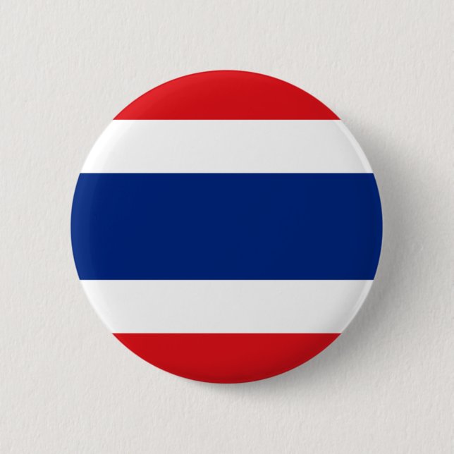Flag of Thailand 6 Cm Round Badge (Front)