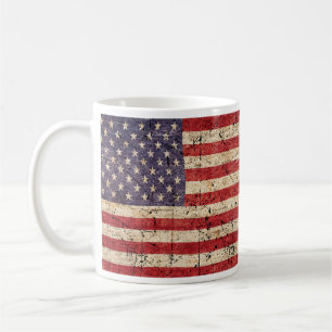 Flag of Thailand and Flag of USA, Thai Gift  Coffee Mug
