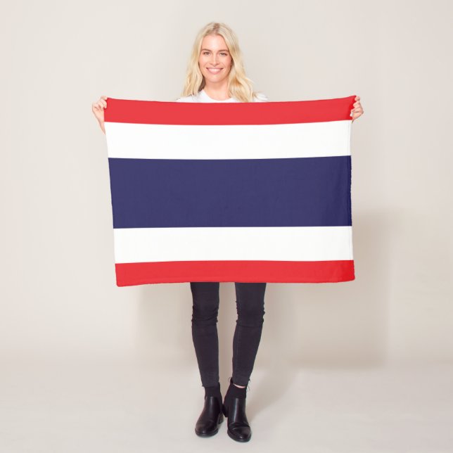 Flag of Thailand Fleece Blanket (In Situ)