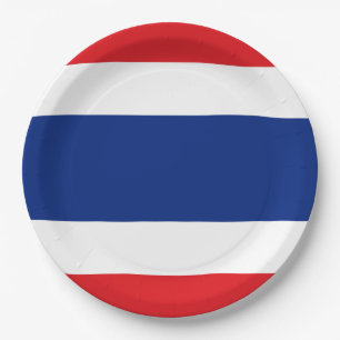 Flag of Thailand Paper Plate