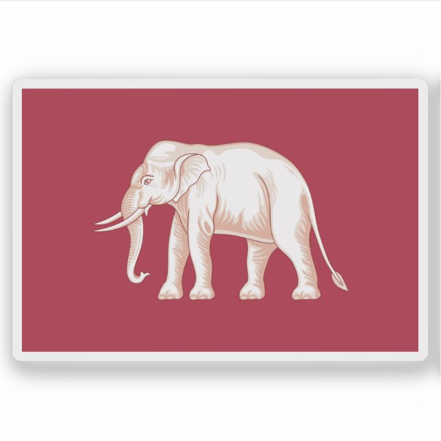Flag of Thailand (Siam, 1843 - 1916) (Front)