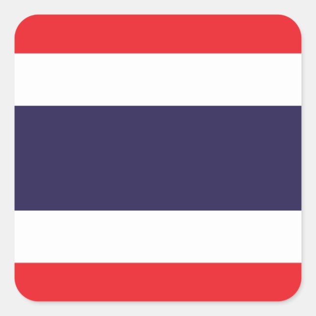 Flag of Thailand Square Sticker (Front)
