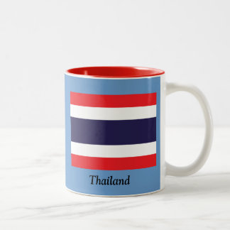 Flag of Thailand Two-Tone Coffee Mug