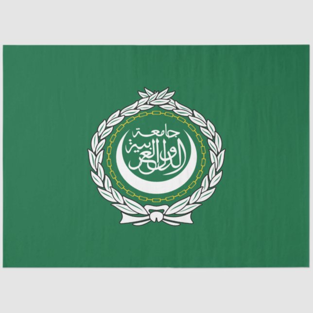Flag of the Arab League Tissue Paper (Front)