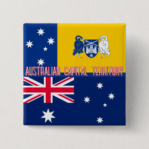 Flag of the Australian Capital Territory 15 Cm Square Badge