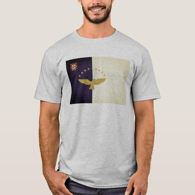 Flag of the Azores, Portugal T-Shirt (Front)