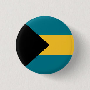 Flag of the Bahamas 3 Cm Round Badge