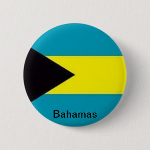 Flag of the Bahamas 6 Cm Round Badge