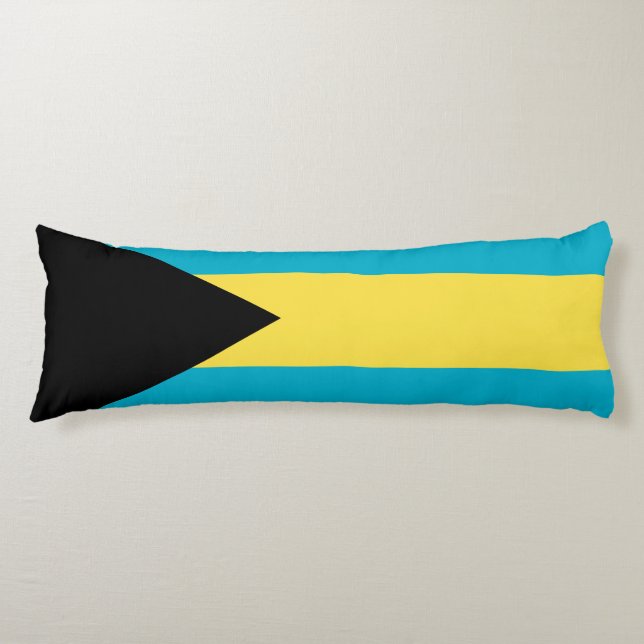 Flag Of The Bahamas Body Cushion (Front)