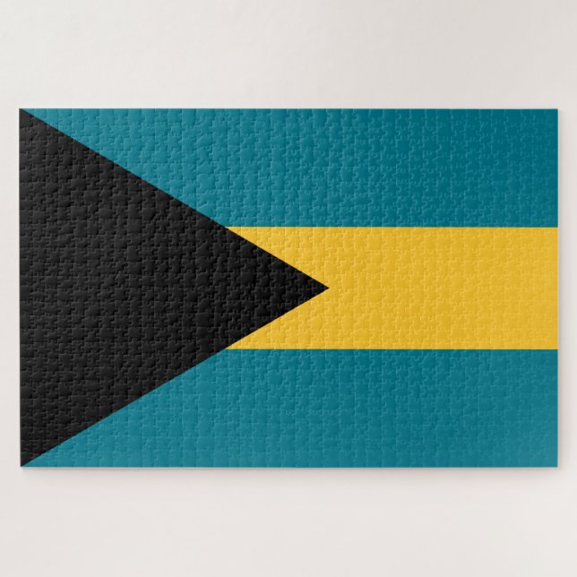 Flag of the Bahamas Jigsaw Puzzle (Horizontal)