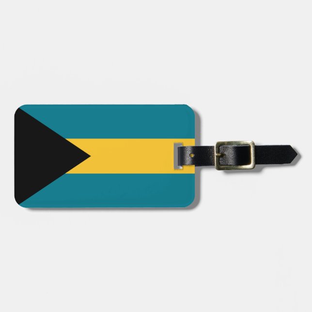 Flag of the Bahamas Luggage Tag (Front Horizontal)