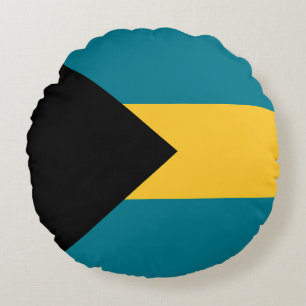 Flag of the Bahamas Round Cushion
