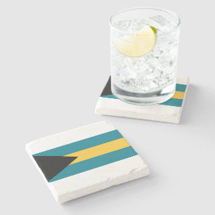 Flag of the Bahamas Stone Coaster