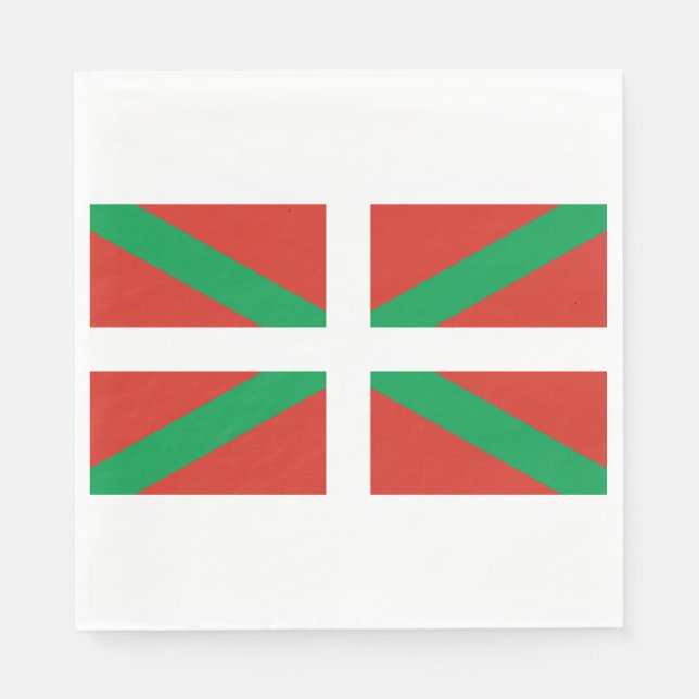 Flag of the Basque Country Napkin (Front)