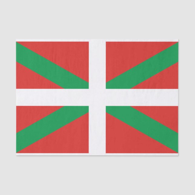 Flag of the Basque Country Tissue Paper (Front)