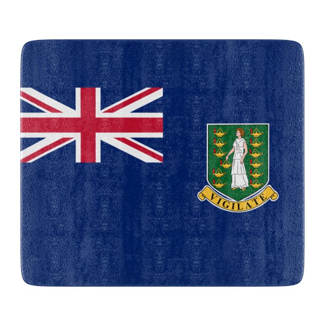 Flag of the British Virgin Islands (BVI) Cutting Board (Front)