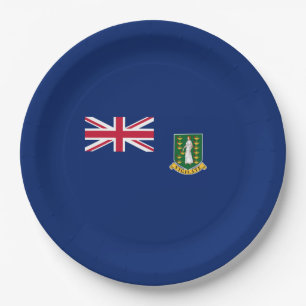 Flag of the British Virgin Islands (BVI) Paper Plate