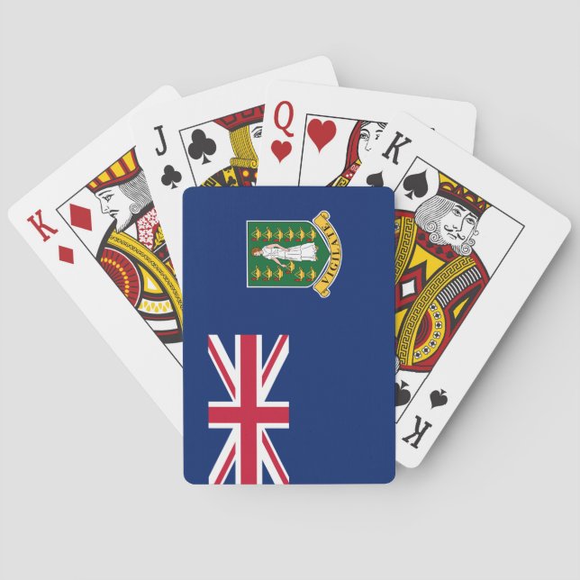 Flag of the British Virgin Islands (BVI) Playing Cards (Back)