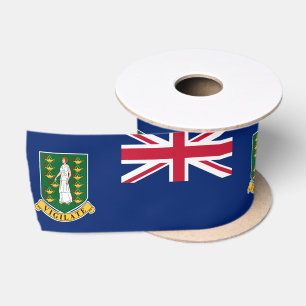 Flag of the British Virgin Islands (BVI) Satin Ribbon