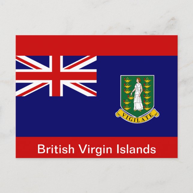 Flag of the British Virgin Islands Postcard (Front)