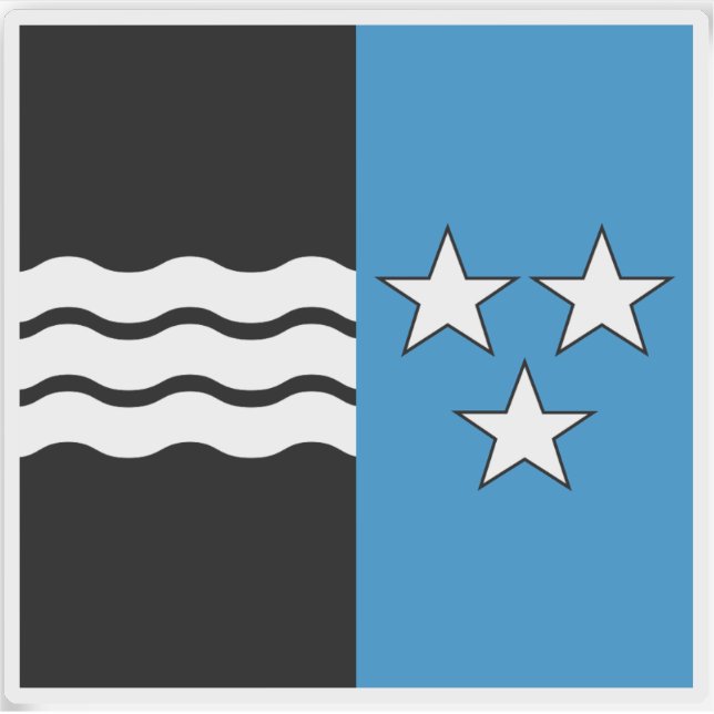 Flag of the Canton of Aargau, Switzerland (Front)