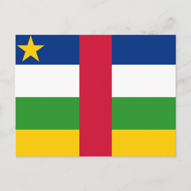 Flag of the Central African Republic  Postcard (Front)