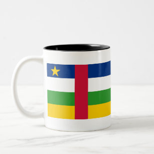 Flag of the Central African Republic Two-Tone Coffee Mug