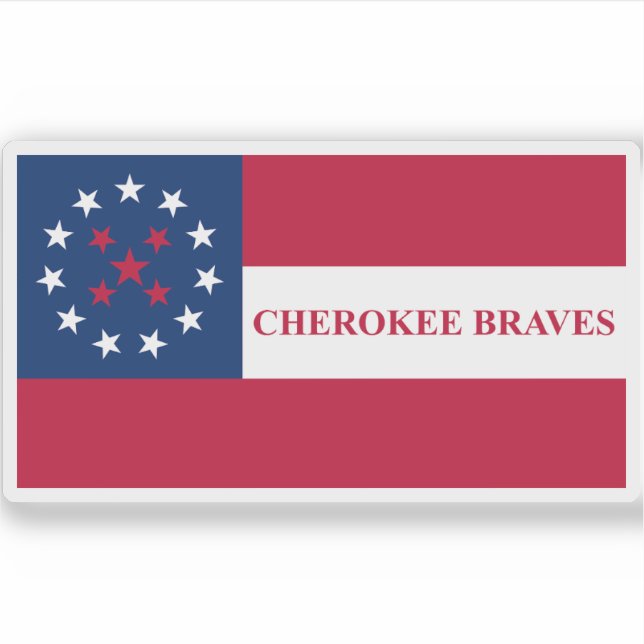Flag of the Cherokee Braves people, USA (Front)