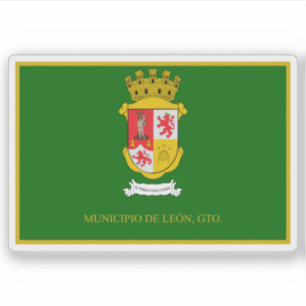Flag of the city of León, Guanajuato, Mexico