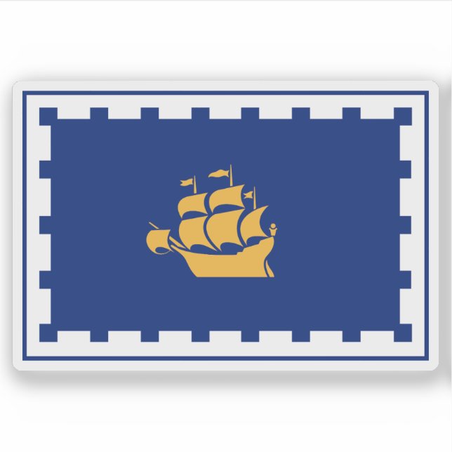 Flag of the city of Quebec, Quebec, Canada (Front)