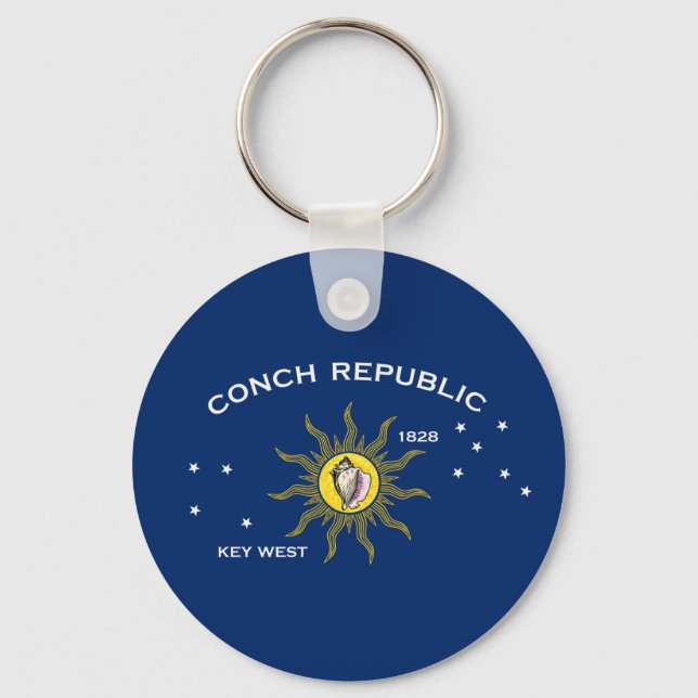 Flag of the Conch Republic, Flag of Key West Key Ring (Front)