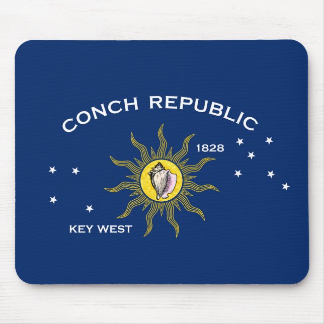 Flag of the Conch Republic, Flag of Key West Mouse Mat (Front)