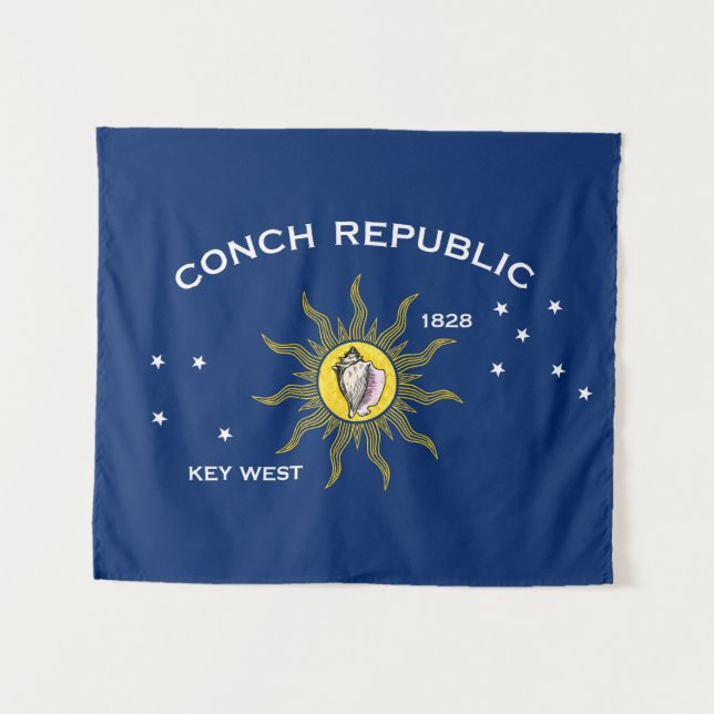 Flag of the Conch Republic, Flag of Key West Tapestry (Front (Horizontal))
