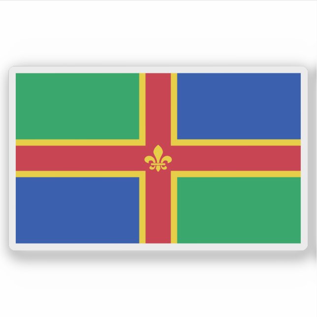 Flag of the county of Lincolnshire, England (Front)