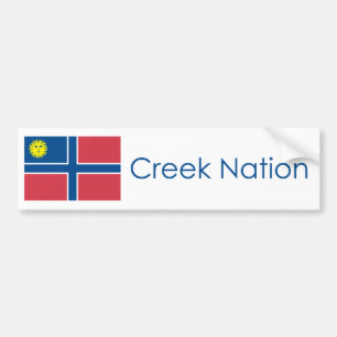 Flag of the Creek Nation Bumper Sticker