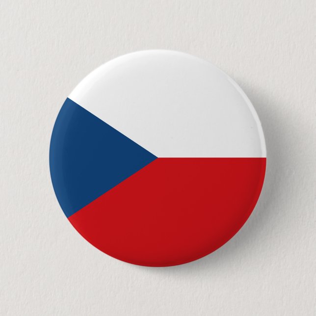 Flag of the Czech Republic Button (Front)