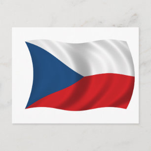 Flag of the Czech Republic Postcard