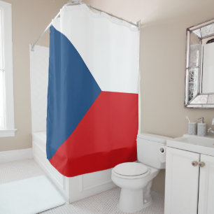 Flag of the Czech Republic Shower Curtain