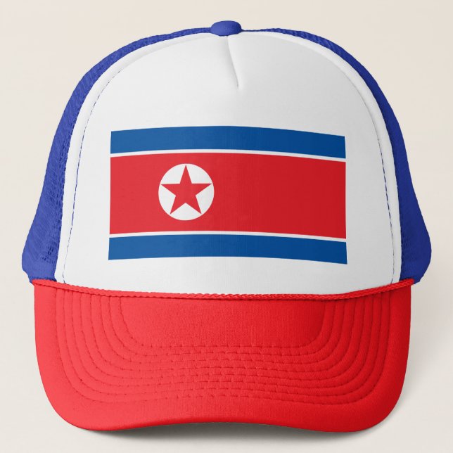 Flag of the Democratic People's Republic of Korea Trucker Hat (Front)