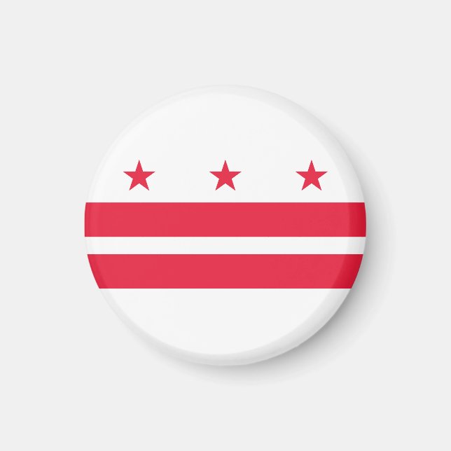 Flag of the District of Columbia (USA) Magnet (Front)