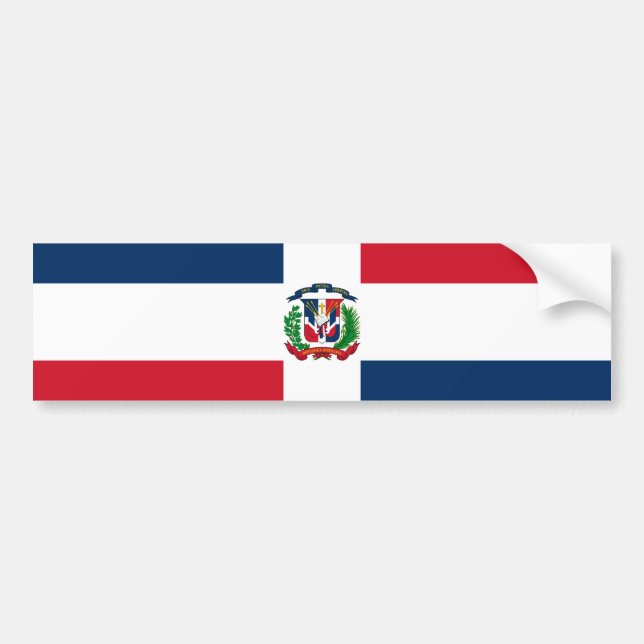 Flag of the Dominican Republic Bumper Sticker (Front)