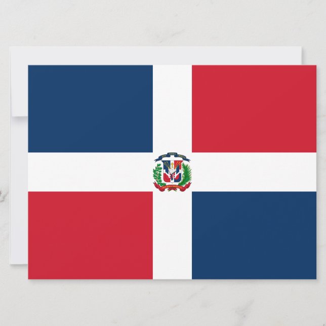 Flag of the Dominican Republic Card (Front)
