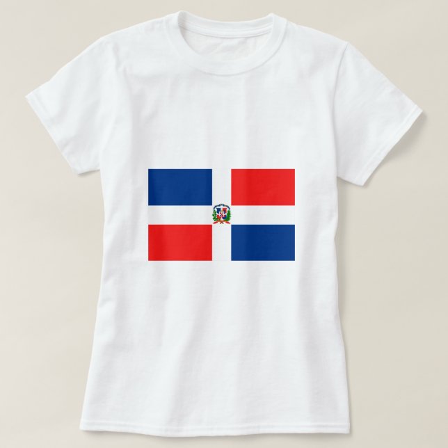 Flag of the Dominican Republic T-Shirt (Design Front)