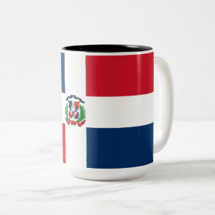 Flag of the Dominican Republic Two-Tone Coffee Mug