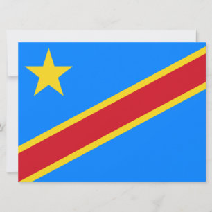 Flag of the DRC (Democratic Republic of the Congo) Card