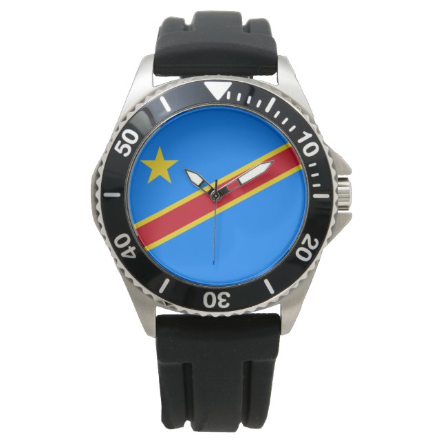 Flag of the DRC (Democratic Republic of the Congo) Watch (Front)